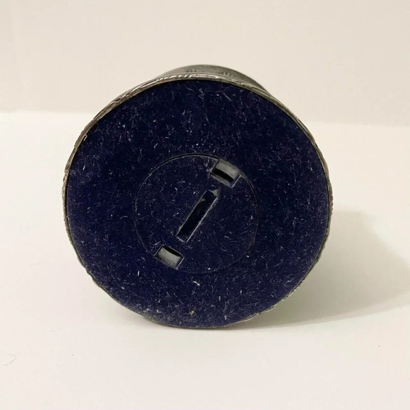 Vintage Carousel Coin Bank Silver  Plate Merry Go Round Piggy Bank - Picture 7 of 16